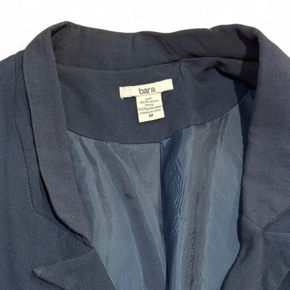 Bar III - Midnight Blue Women’s Blazer - Picture 3 of 3